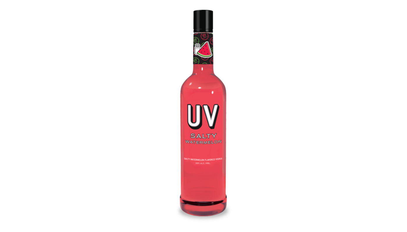 Order UV Salty Watermelon Vodka 750mL food online from Oak Knoll Liquor store, Santa Maria on bringmethat.com