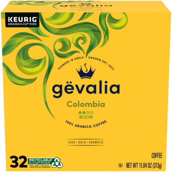 Order Gevalia Colombian Single Origin K�Cup Coffee Pods, 32 CT food online from Cvs store, CENTRAL FALLS on bringmethat.com
