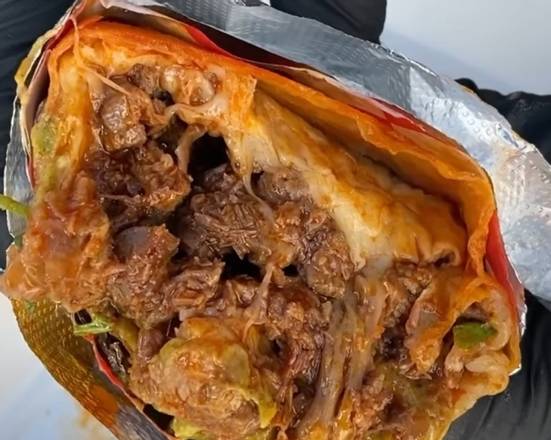 Order BEEF BIRRIA BURRITO food online from Taylor To Your Eats,Llc store, Covington on bringmethat.com