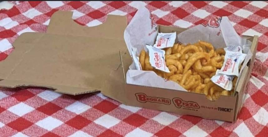 Order Curly Fries food online from Beggars Pizza store, Chicago on bringmethat.com
