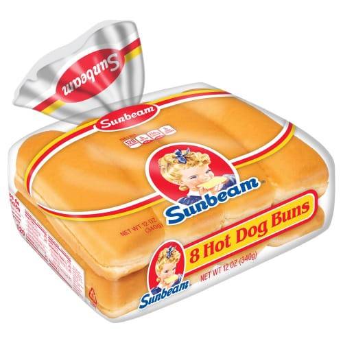 Order Sunbeam · Wiener Bun (8 buns) food online from United Supermarkets store, Plainview on bringmethat.com