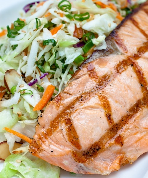 Order Grilled Salmon Salad food online from Sansai Japanese Grill store, Santa Monica on bringmethat.com