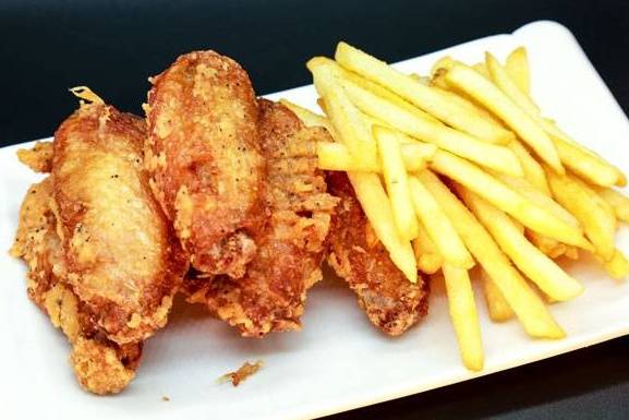 Order Wings (With Fries) food online from Sunny Food Mart #3 store, Cedar Hill on bringmethat.com
