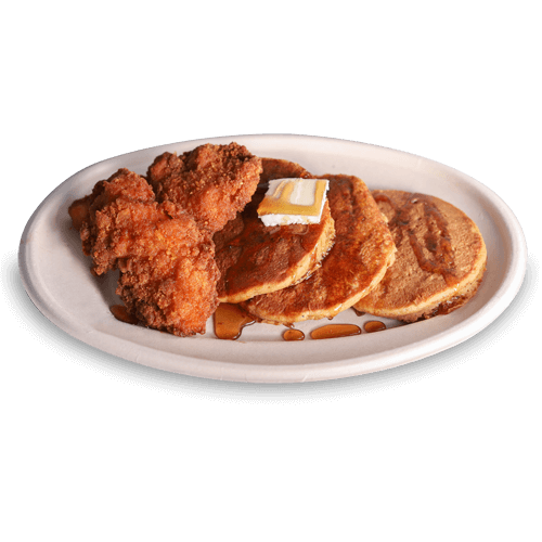 Order Chicken & Sweet Potato Pancakes (Platter) food online from Colbie Southern Kissed Chicken store, Mount Holly on bringmethat.com