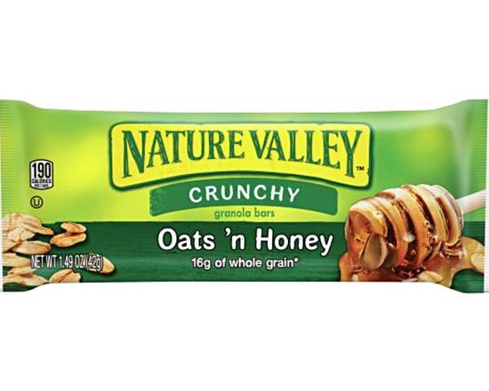 Order Nature Valley Crunchy Oats 'N Honey Granola Bar 1.49oz food online from Rocket store, Inglewood on bringmethat.com