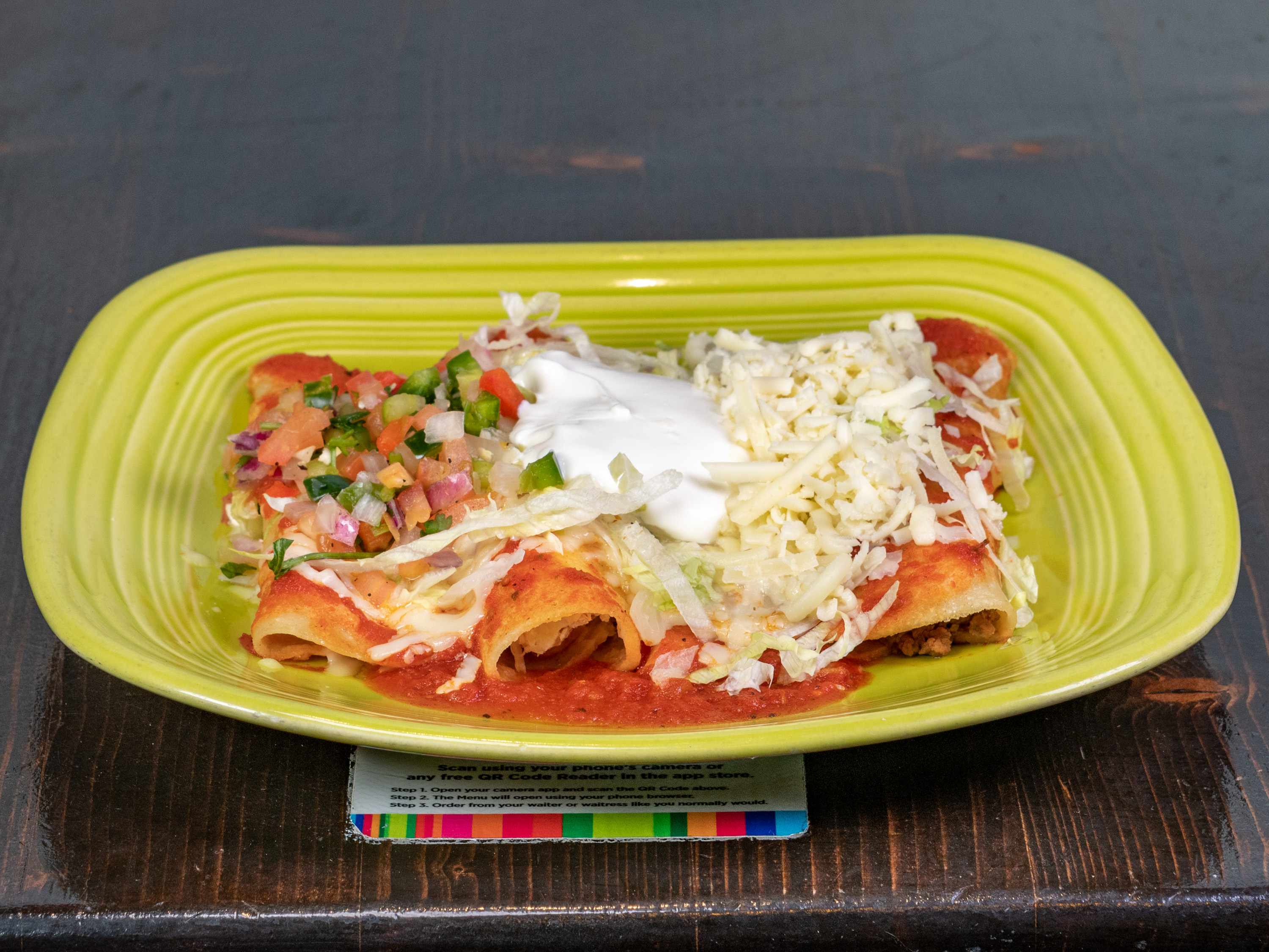 Order Enchiladas Supreme food online from Fiesta Mexicana store, Myrtle Beach on bringmethat.com