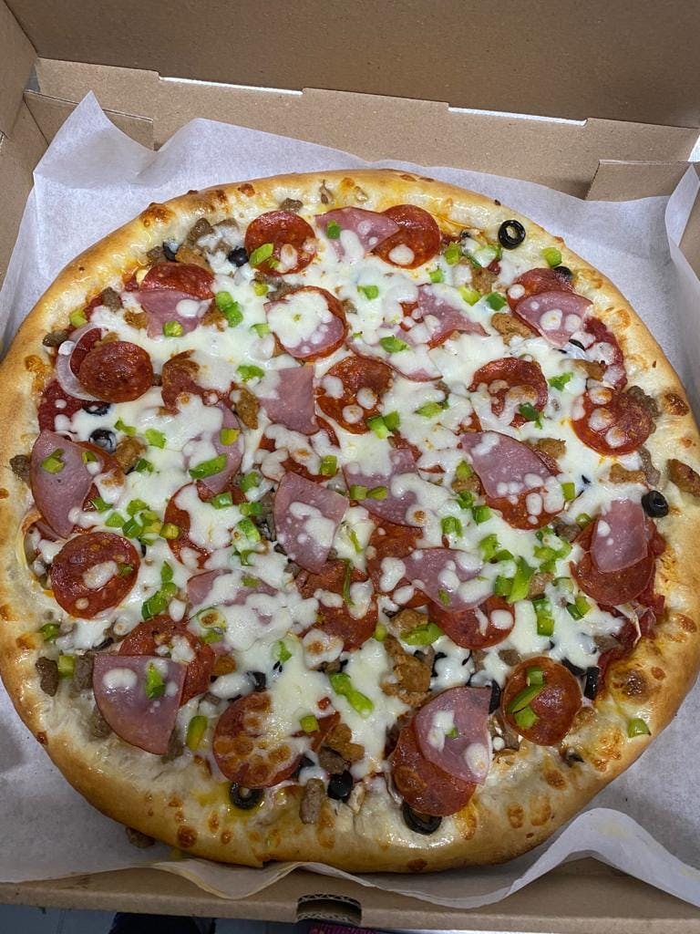 Order American Pizza - Small 10" food online from Firestone Pizza store, Houston on bringmethat.com