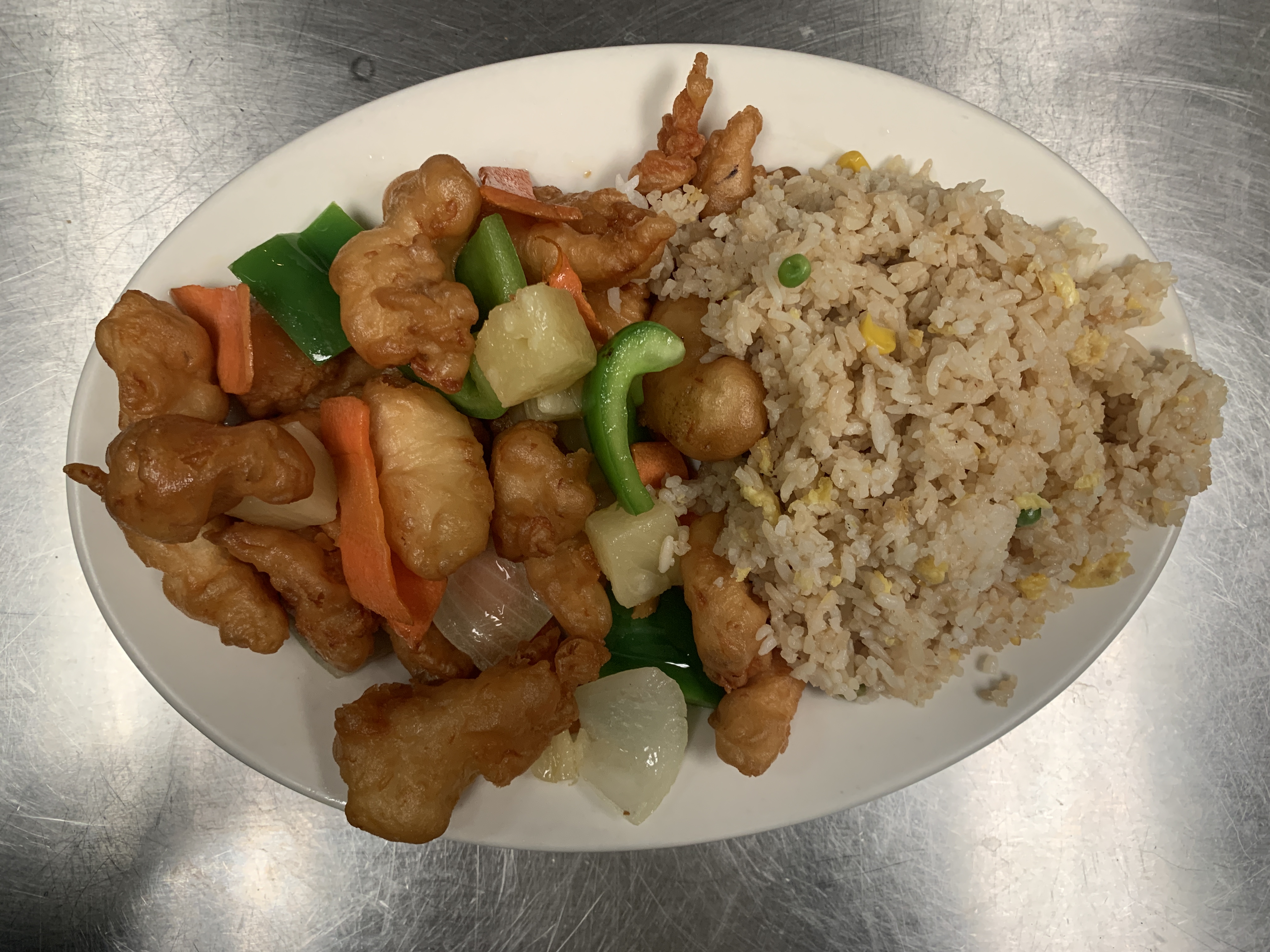 Order Sweet and Sour Chicken food online from Ming Wah store, Moline on bringmethat.com