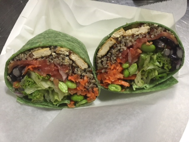 Order 5. The Vegan Wrap Tofu food online from Tossed store, Corning on bringmethat.com