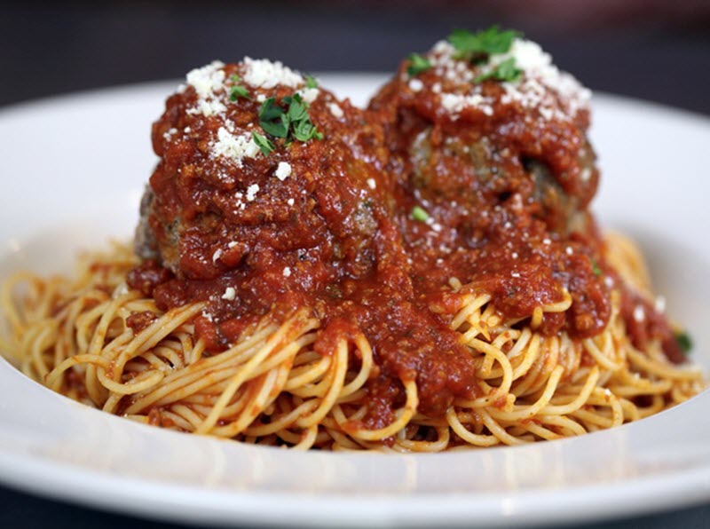 Order Spaghetti With Nonna’s Meatballs (meat Sauce) food online from The Pasta House Co. store, Saint Louis on bringmethat.com