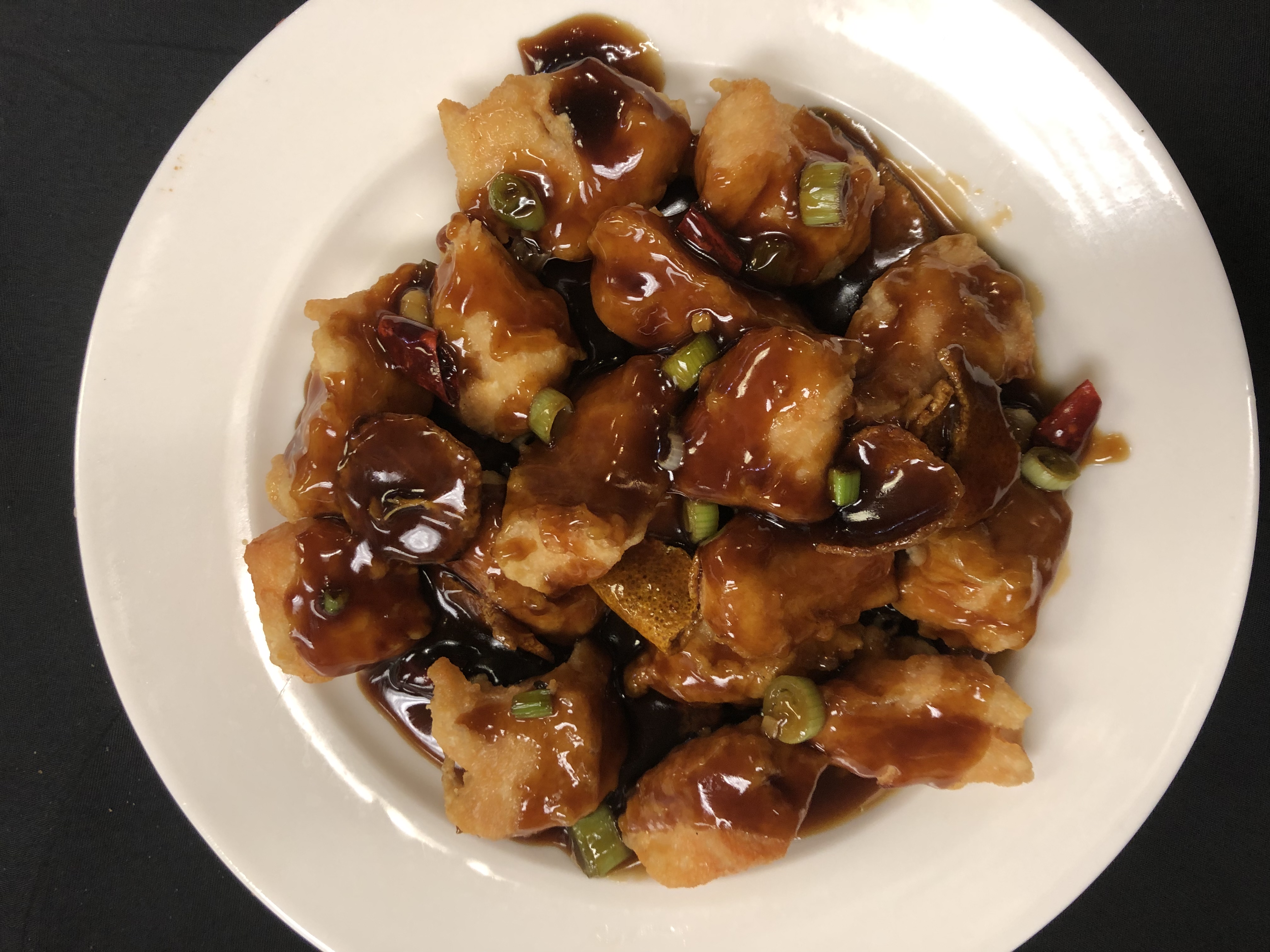 Order Orange Chicken Entree food online from Taipei Express store, Houston on bringmethat.com