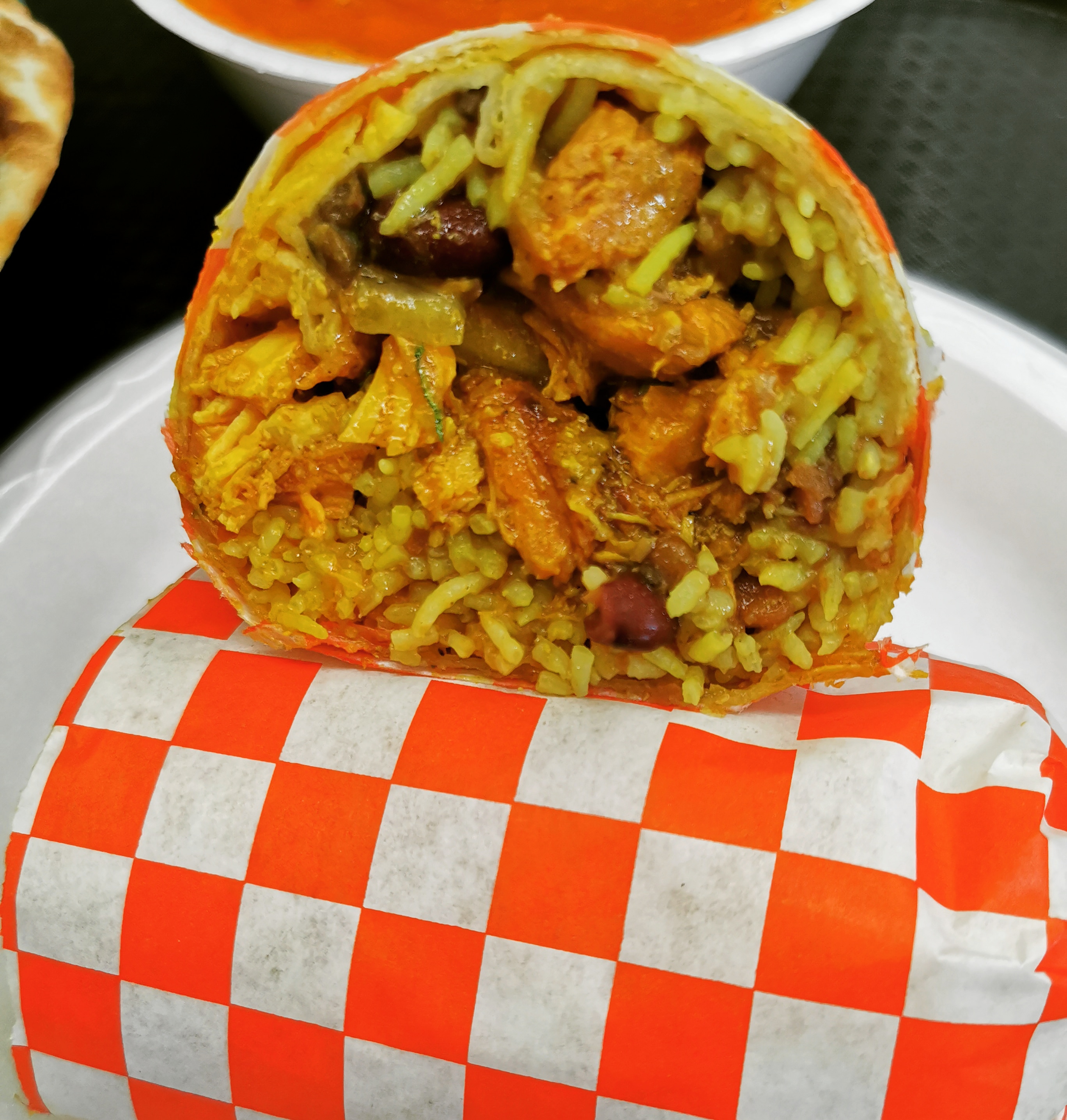 Order Beef Tikka Burrito food online from Indimex Eats Indian Restaurant store, Los Angeles on bringmethat.com