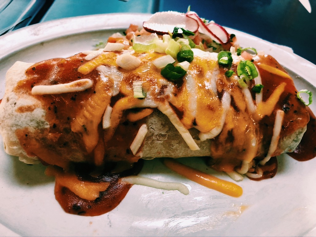 Order Beef Burrito food online from Coyote Grill store, Laguna Beach on bringmethat.com