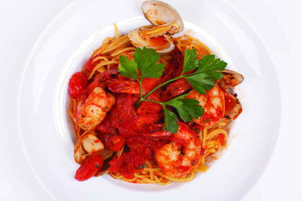 Order Linguine Shrimp Marinara food online from Umberto Pizzeria store, Bellmore on bringmethat.com