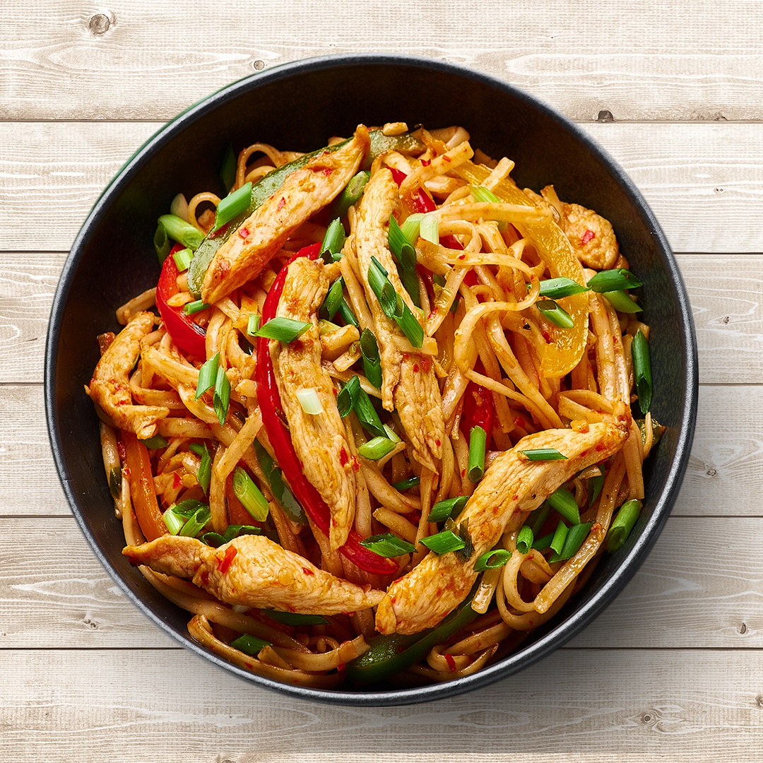 Order Chicken Martial Noodles food online from The Hungry Himalayan store, Houston on bringmethat.com