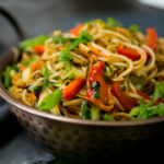 Order 94. Vegetarian Hakka Noodles food online from Taj Restaurant store, Warren on bringmethat.com
