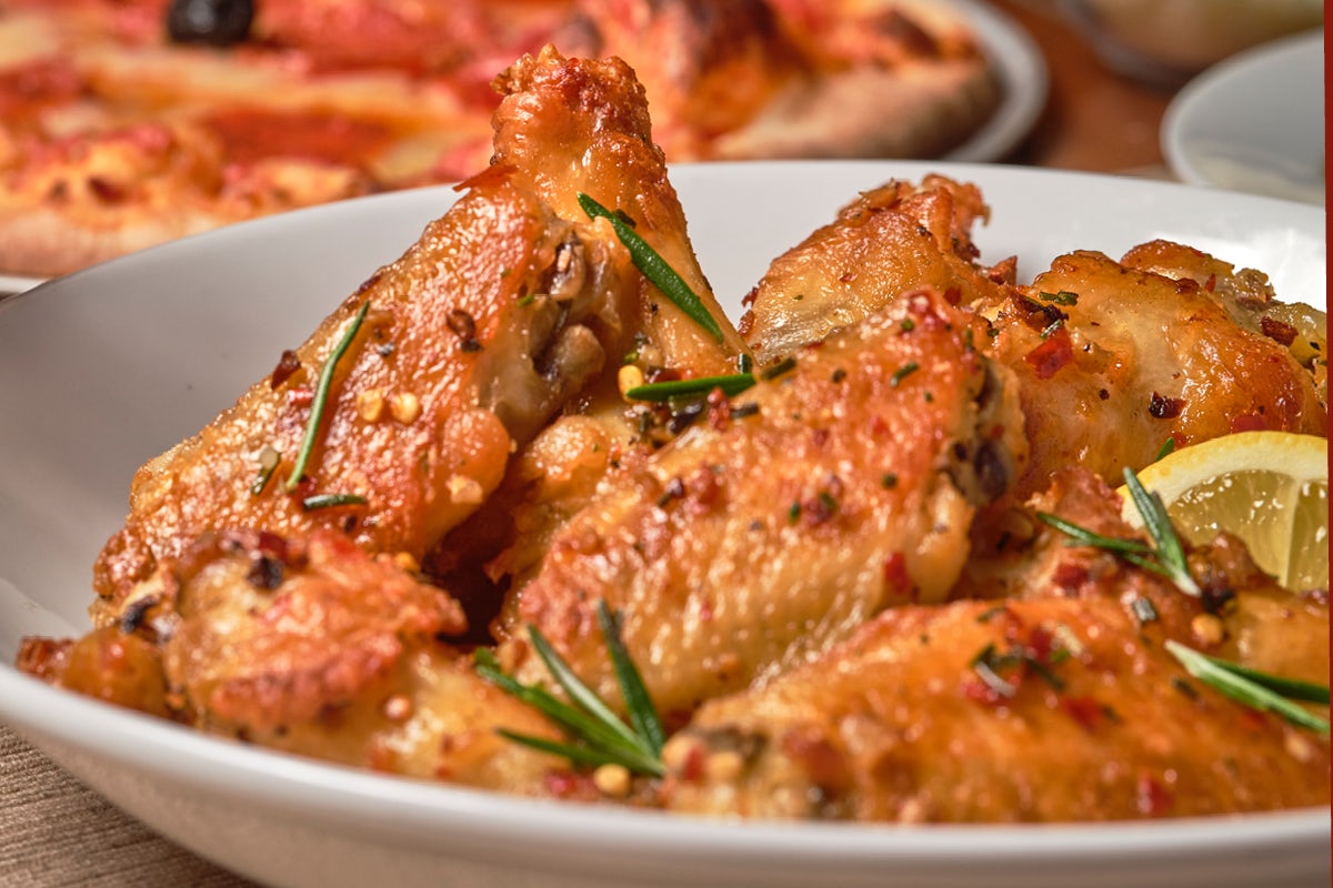 Order Twice-Baked Brick Oven Tuscan Chicken Wings food online from Bertucci store, Chelmsford on bringmethat.com