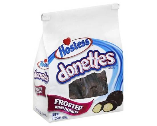 Order Hostess Donettes Choc Frosted Bag 11.25oz food online from Rocket store, Palm Springs on bringmethat.com