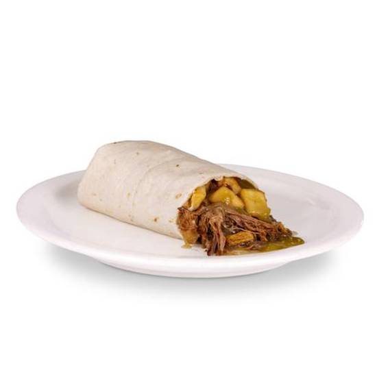 Order Shredded Beef Burrito food online from Twisters Burgers & Burritos store, Albuquerque on bringmethat.com