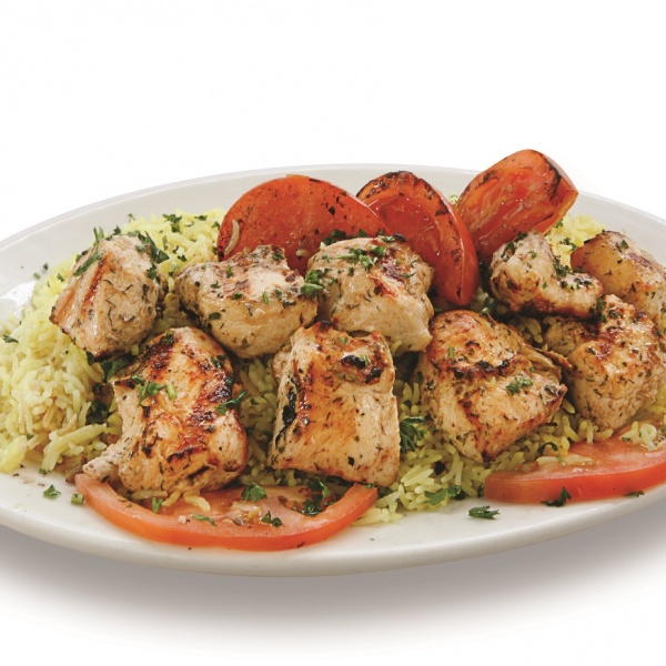 Order Chicken Breast Kabab food online from Hala in restaurant store, Chicago on bringmethat.com
