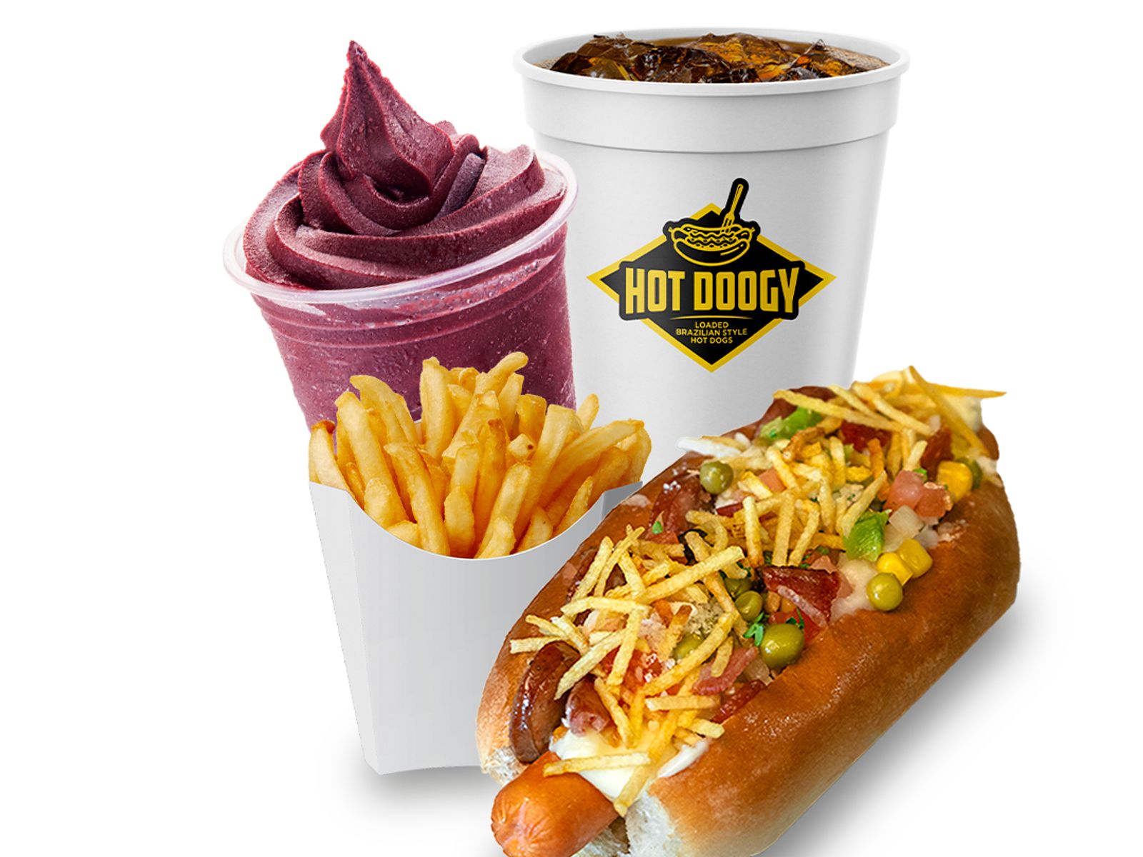 Order Doogy Deluxe + SUPER COMBO food online from Hot Doogy store, Natick on bringmethat.com