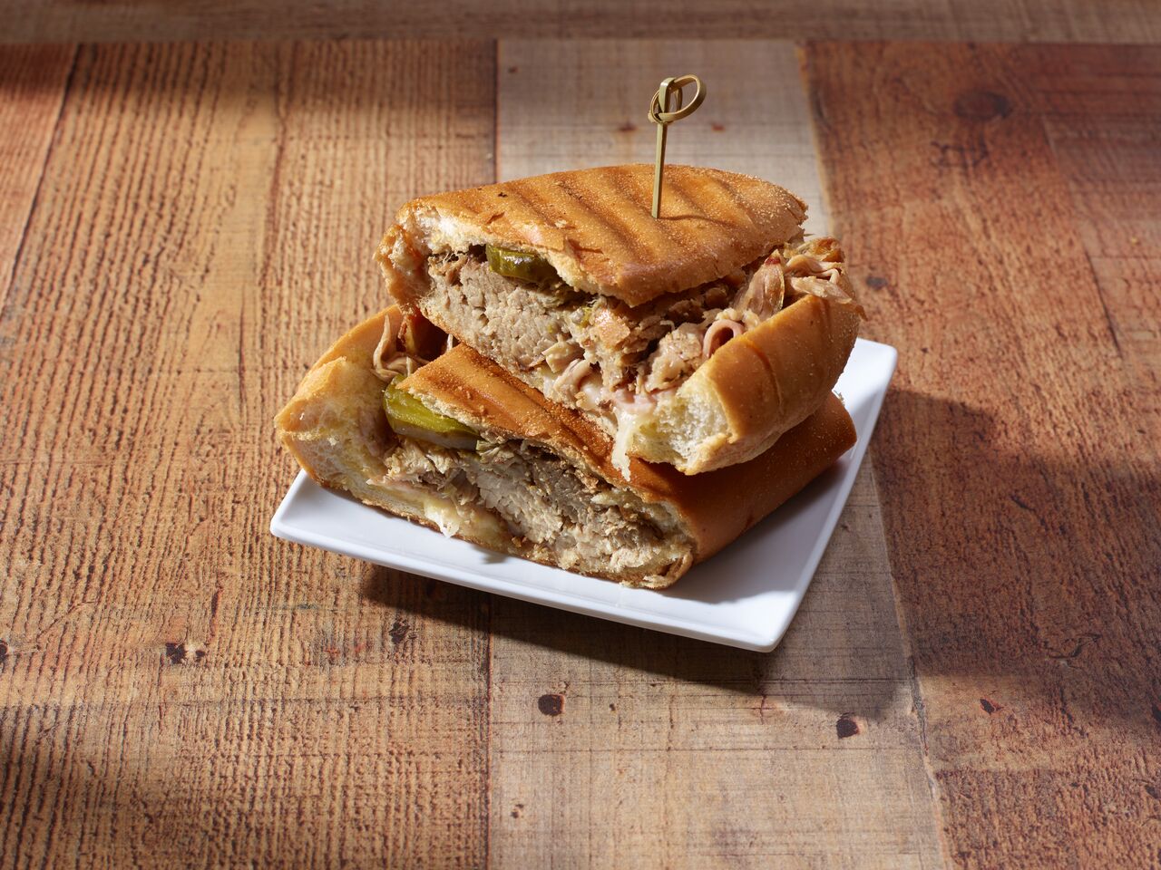 Order Cuban Sandwich food online from Las Delicias Restaurant store, Syracuse on bringmethat.com
