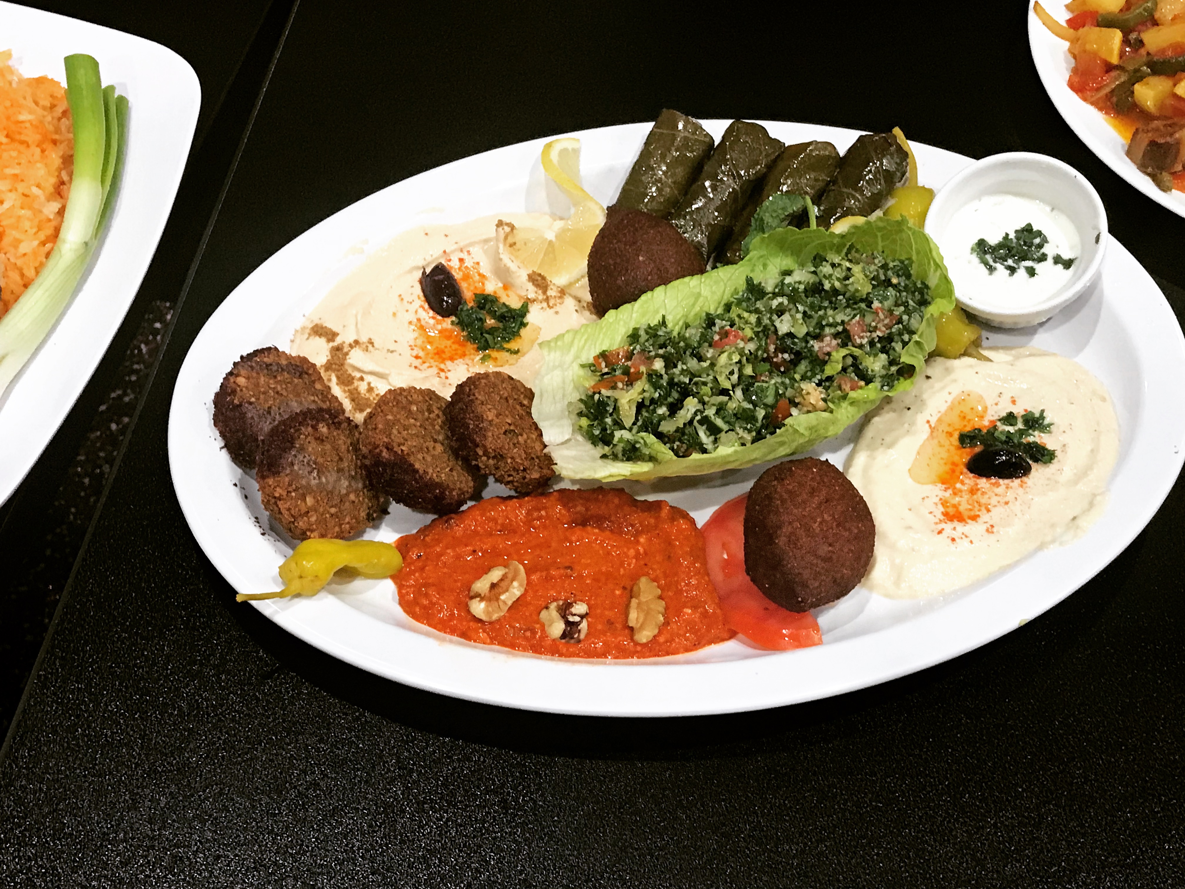 Order Mixed Appetizers Plate food online from Flames Mediterranean & Grill store, Memphis on bringmethat.com