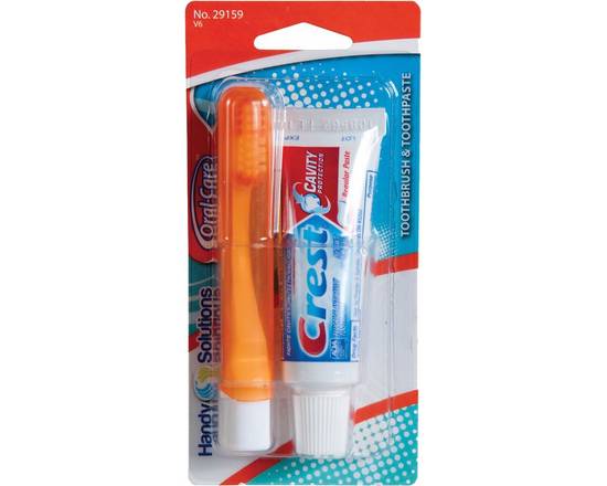 Order Crest Toothpaste & Tooth Brush .85oz food online from Chevron Extramile store, Newberg on bringmethat.com