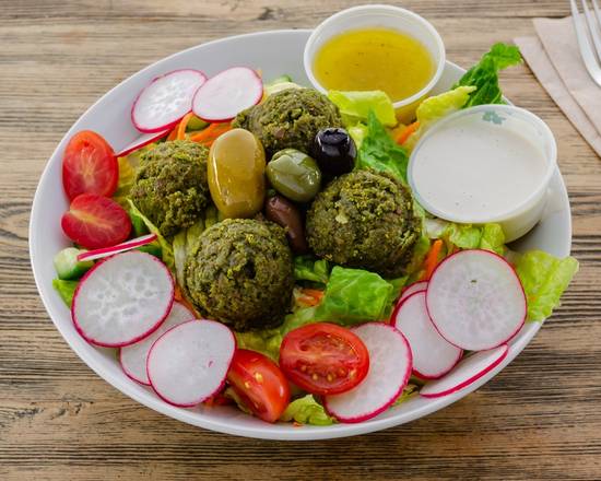 Order Raw Falafel Mix Green Salad food online from Very Juice store, New York on bringmethat.com