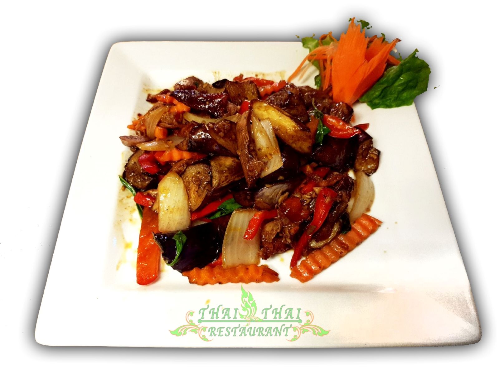 Order E3. Spicey Eggplant food online from Thai Thai Restaurant store, Fallbrook on bringmethat.com