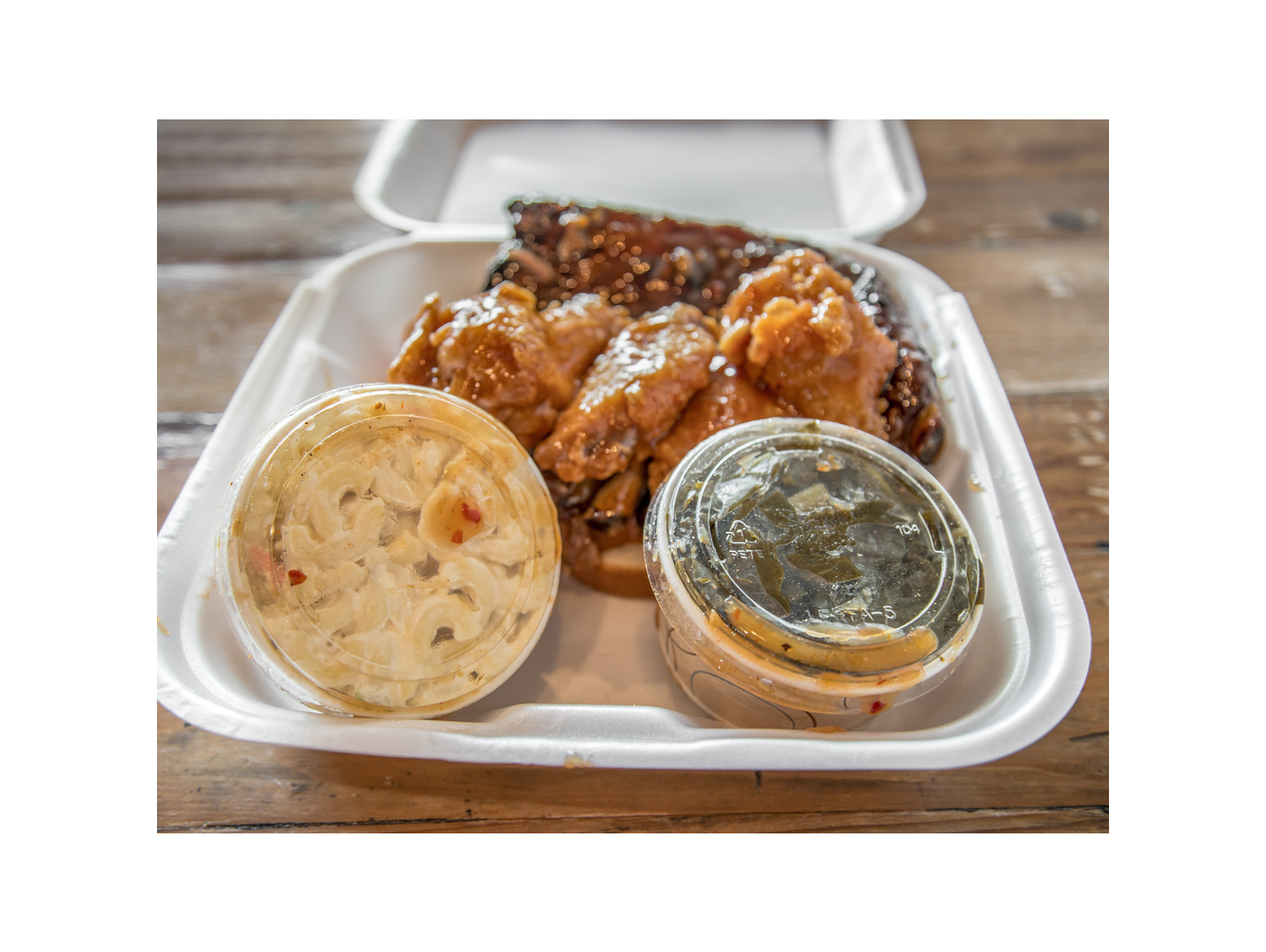 Order Rib and Wing Combo Dinner food online from Country Sweet Chicken & Ribs store, Rochester on bringmethat.com
