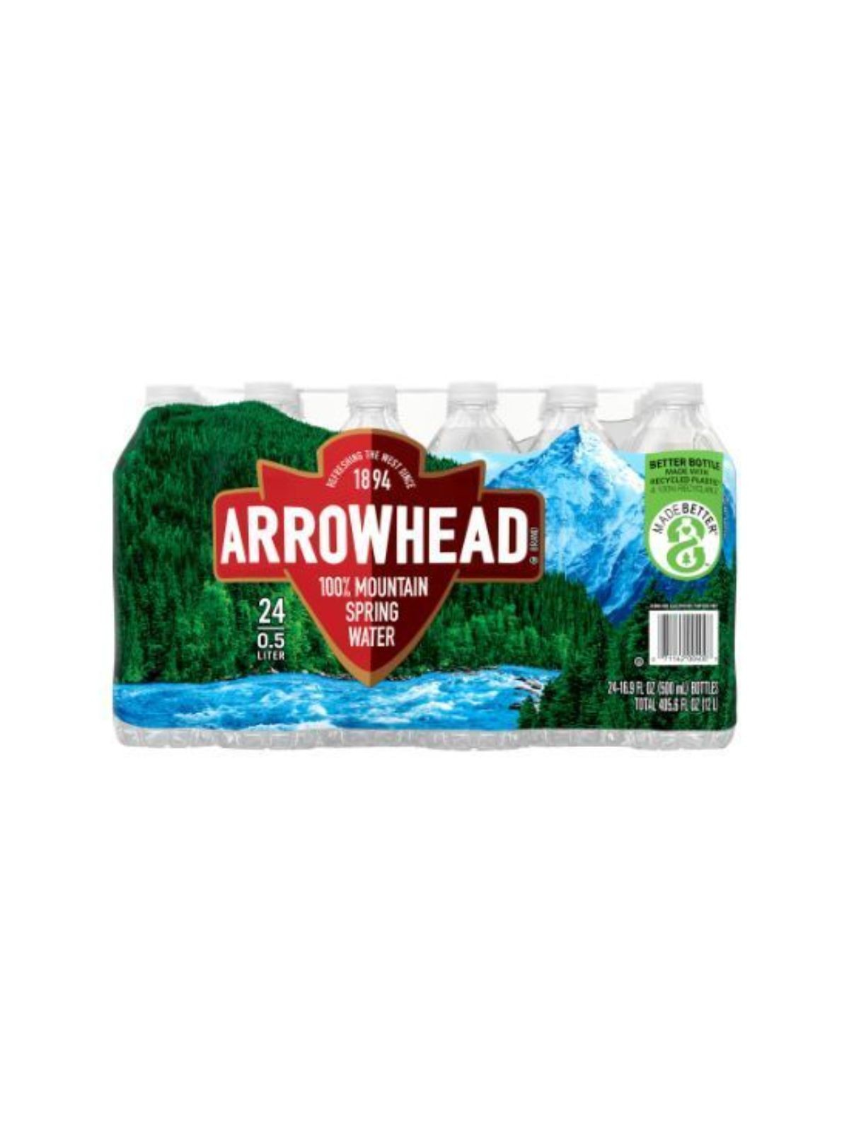 Order Arrowhead Water Spring (16.9 oz x 24-pack) food online from Stock-Up Mart store, Los Angeles on bringmethat.com