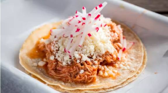 Order Chicken Tinga Taco food online from Asadito store, Chicago on bringmethat.com