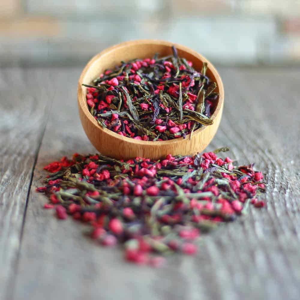 Order Raspberry Green Tea food online from Fava Tea Company In Greenfield store, Greenfield on bringmethat.com
