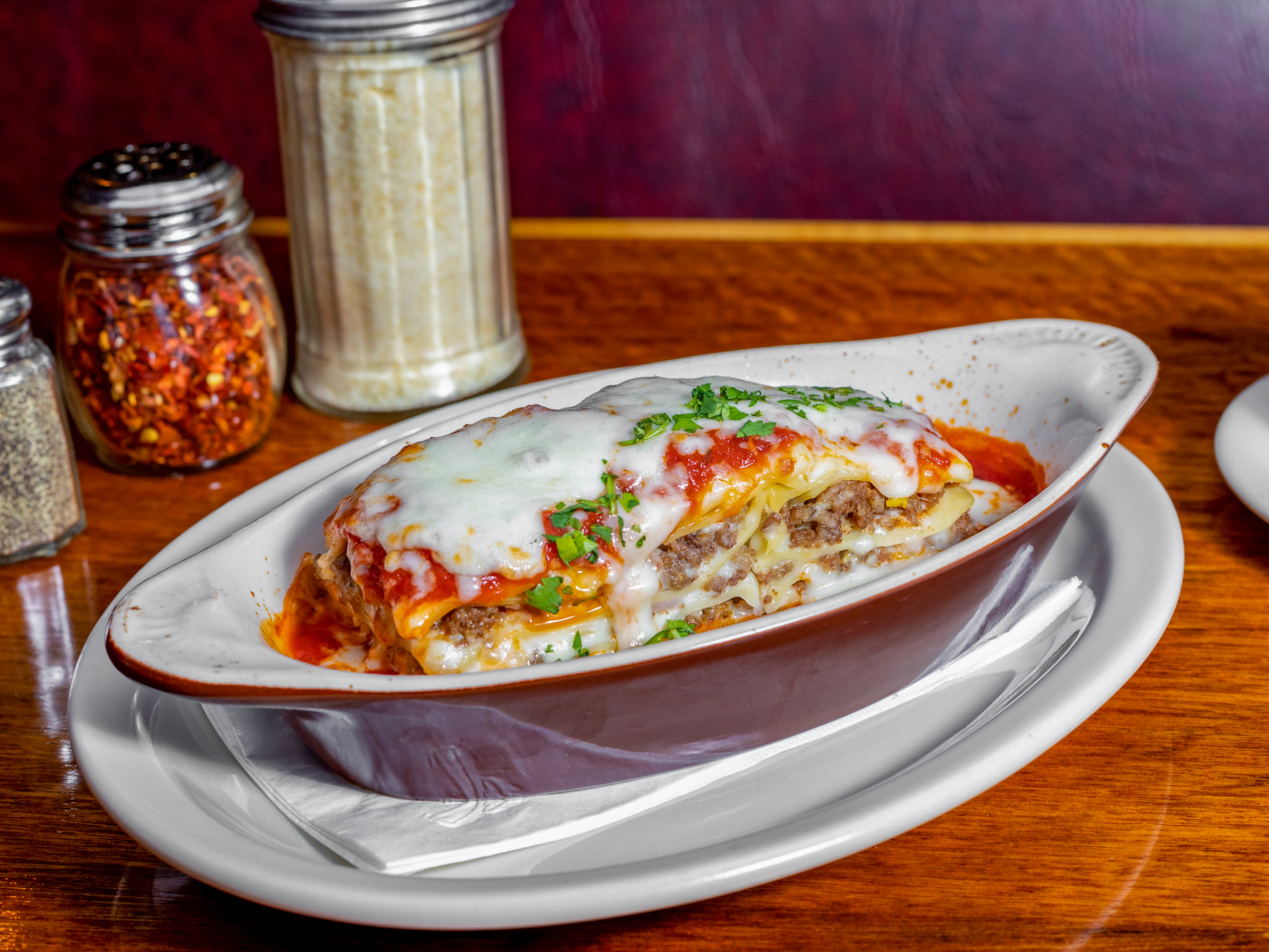 Order Lasagna food online from The Sausage Factory store, San Francisco on bringmethat.com