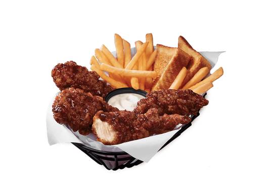 Order Honey BBQ Glazed Chicken Strip Basket- 6pc w/ Drink food online from Dairy Queen Grill & Chill store, Indianapolis on bringmethat.com