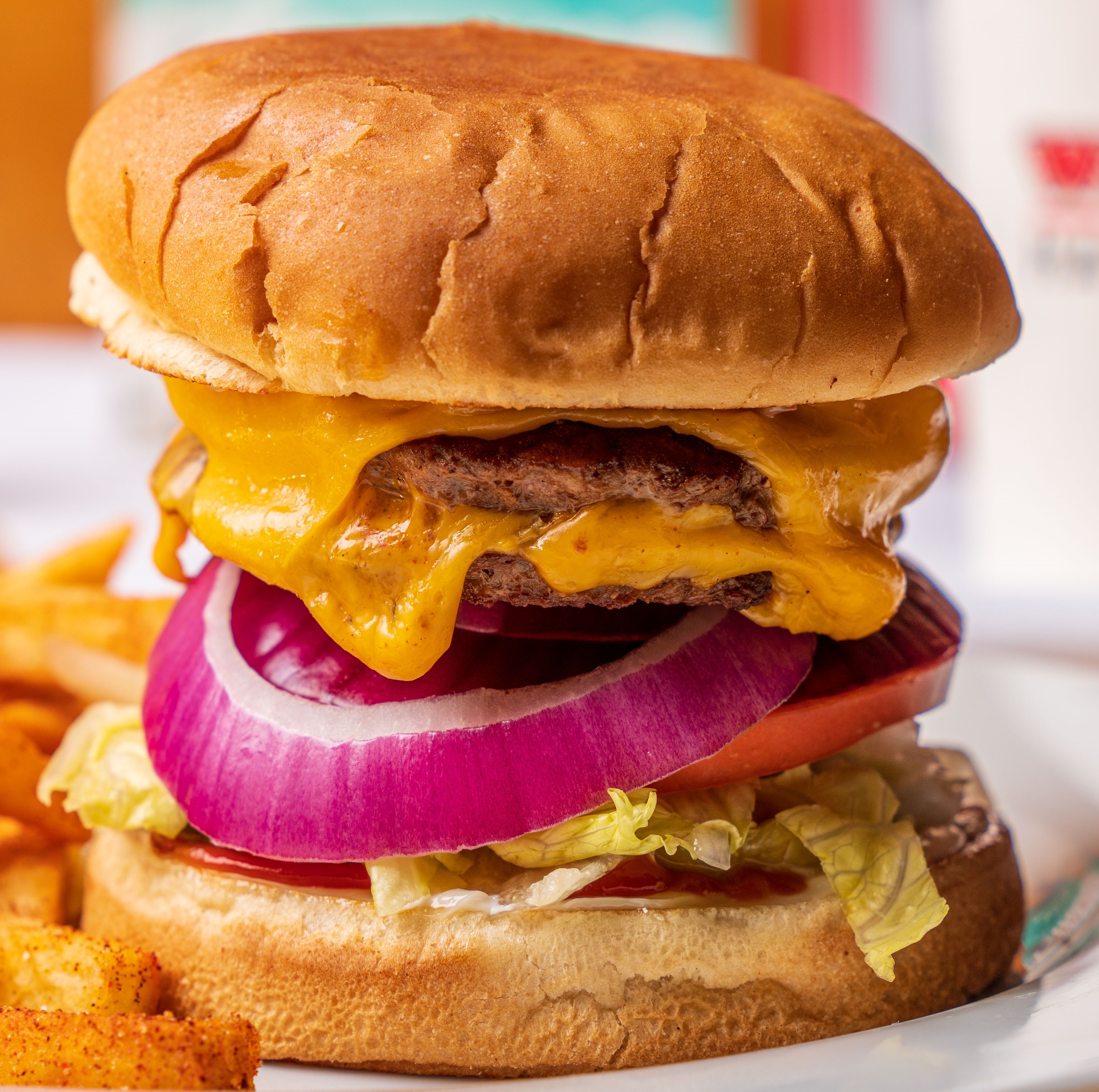 Order Double Wimpy Burger food online from Wimpy Hamburgers store, Dinuba on bringmethat.com