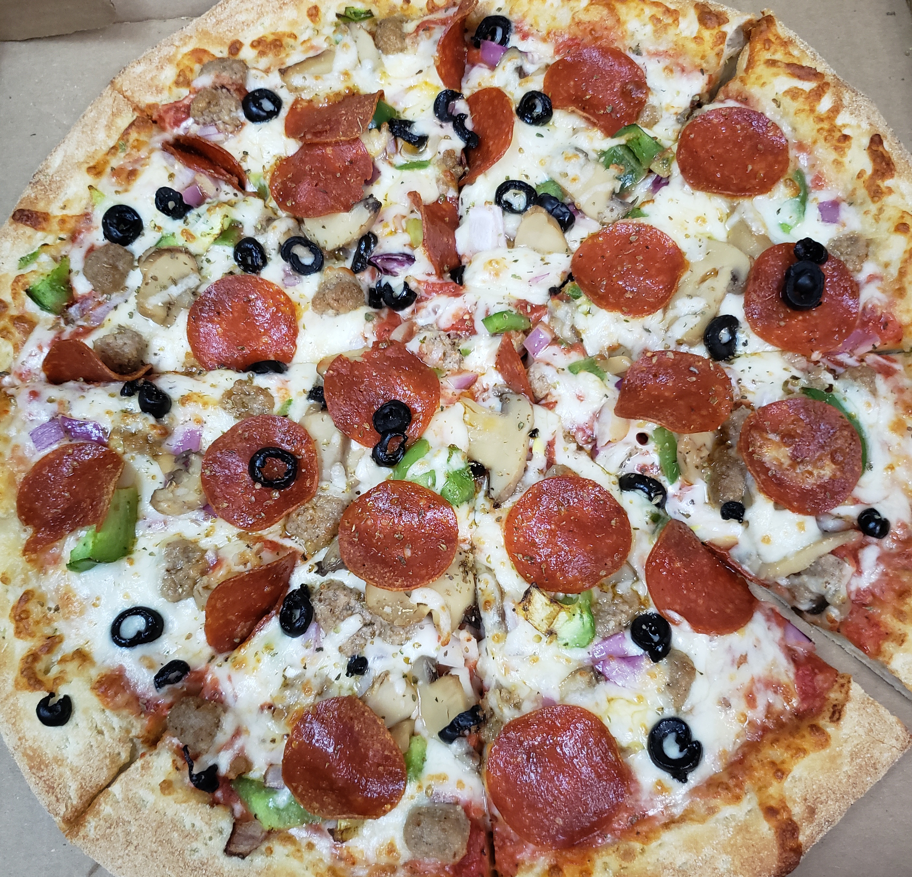 Order 2 Large 1-Topping Pizzas, 10 Buffalo Wings and a 2 Liter Soda Special food online from Pizza Mart store, Baltimore on bringmethat.com