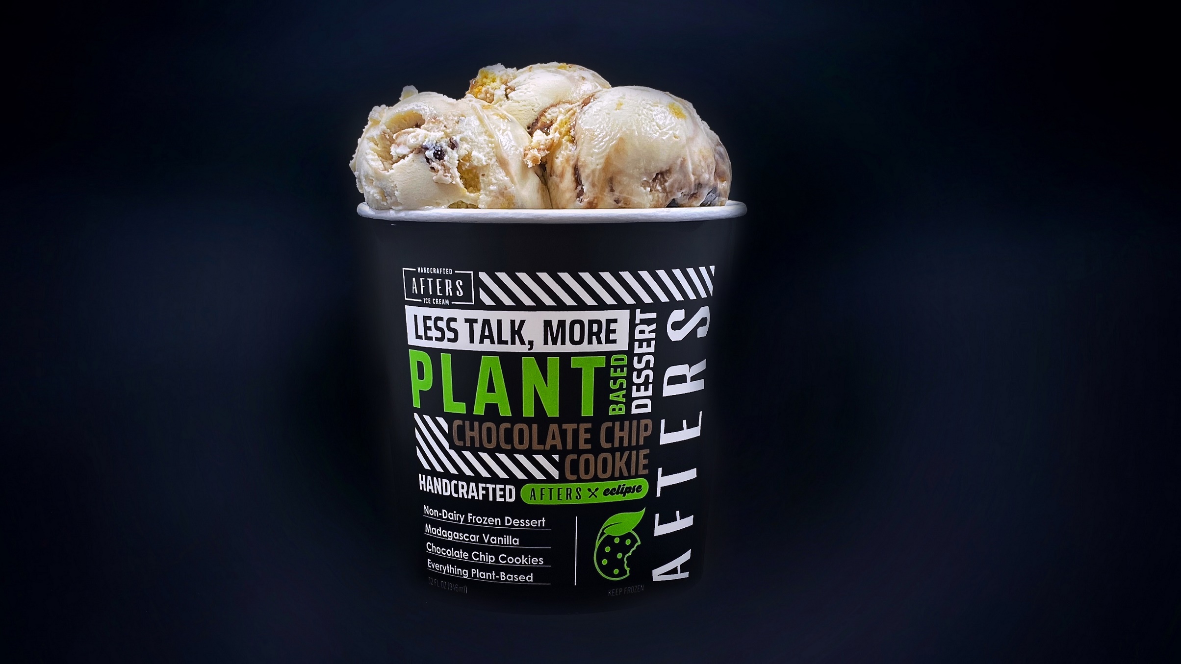 Order Chocolate Chip Cookie Pint [plant-based] food online from Afters Ice Cream store, Los Angeles on bringmethat.com