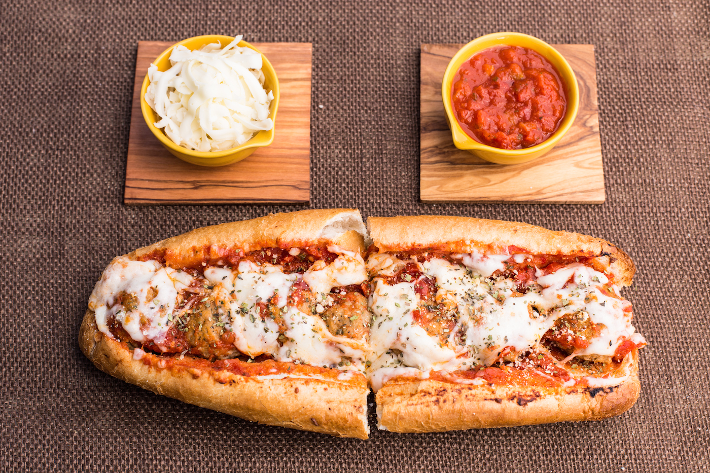 Order Meatball Parmesan Sub food online from Golden Desserts store, Albany on bringmethat.com