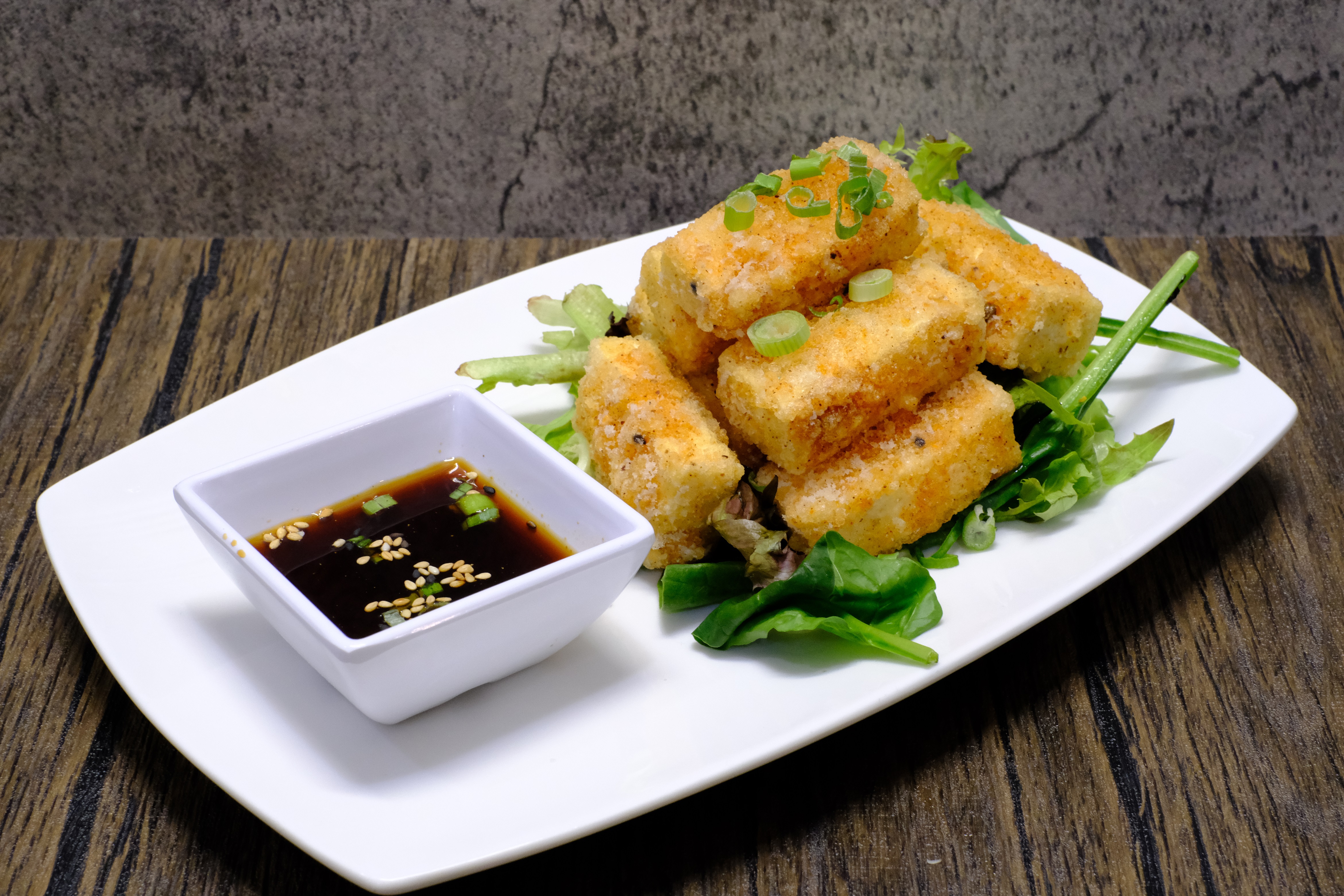 Order Agedashi Tofu food online from Banzai Japanese Bar & Kitchen store, Fresno on bringmethat.com