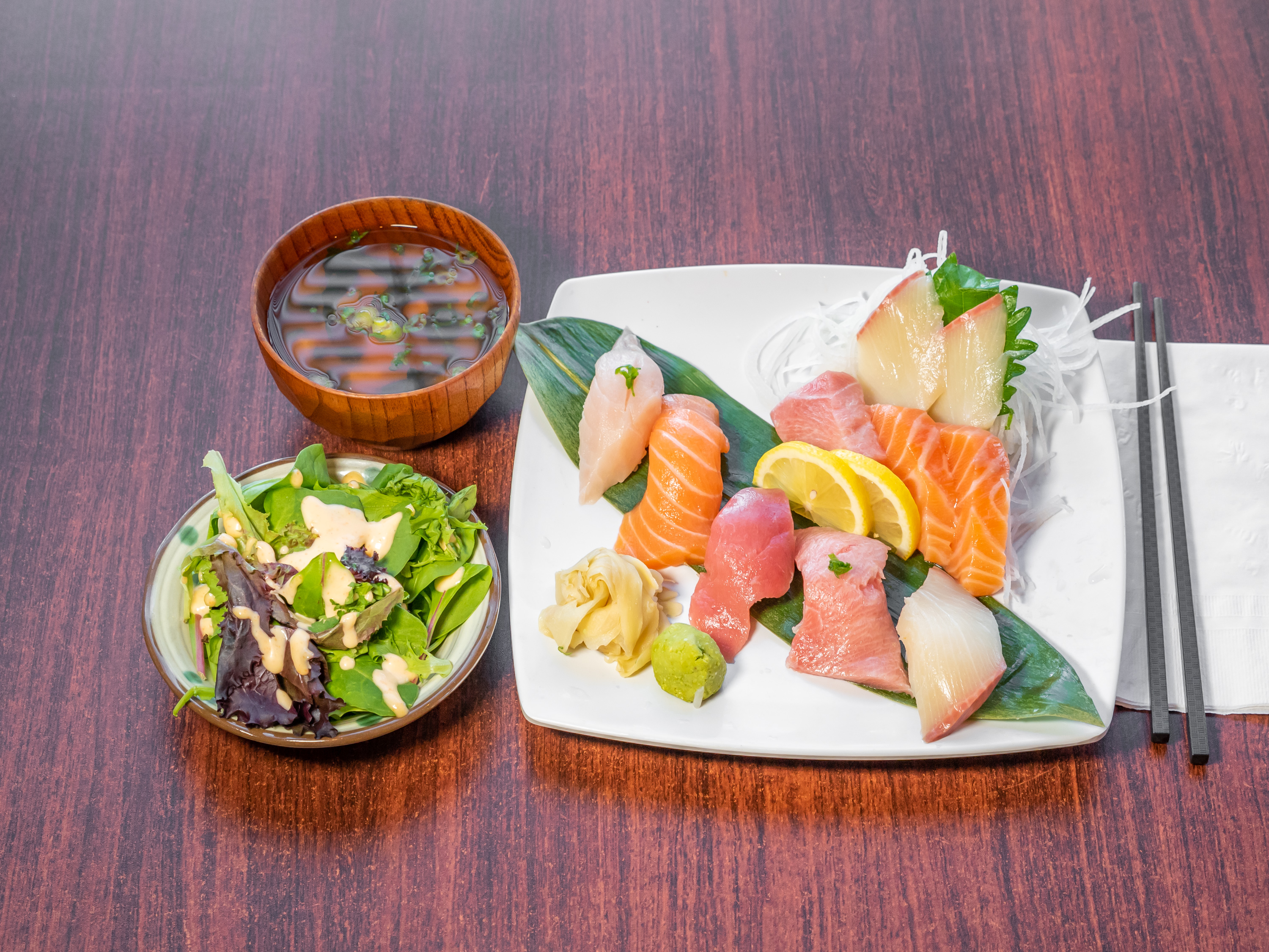 Order 5 Pieces Nigiri and 5 Pieces Sashimi food online from Sakura Sushi store, San Rafael on bringmethat.com