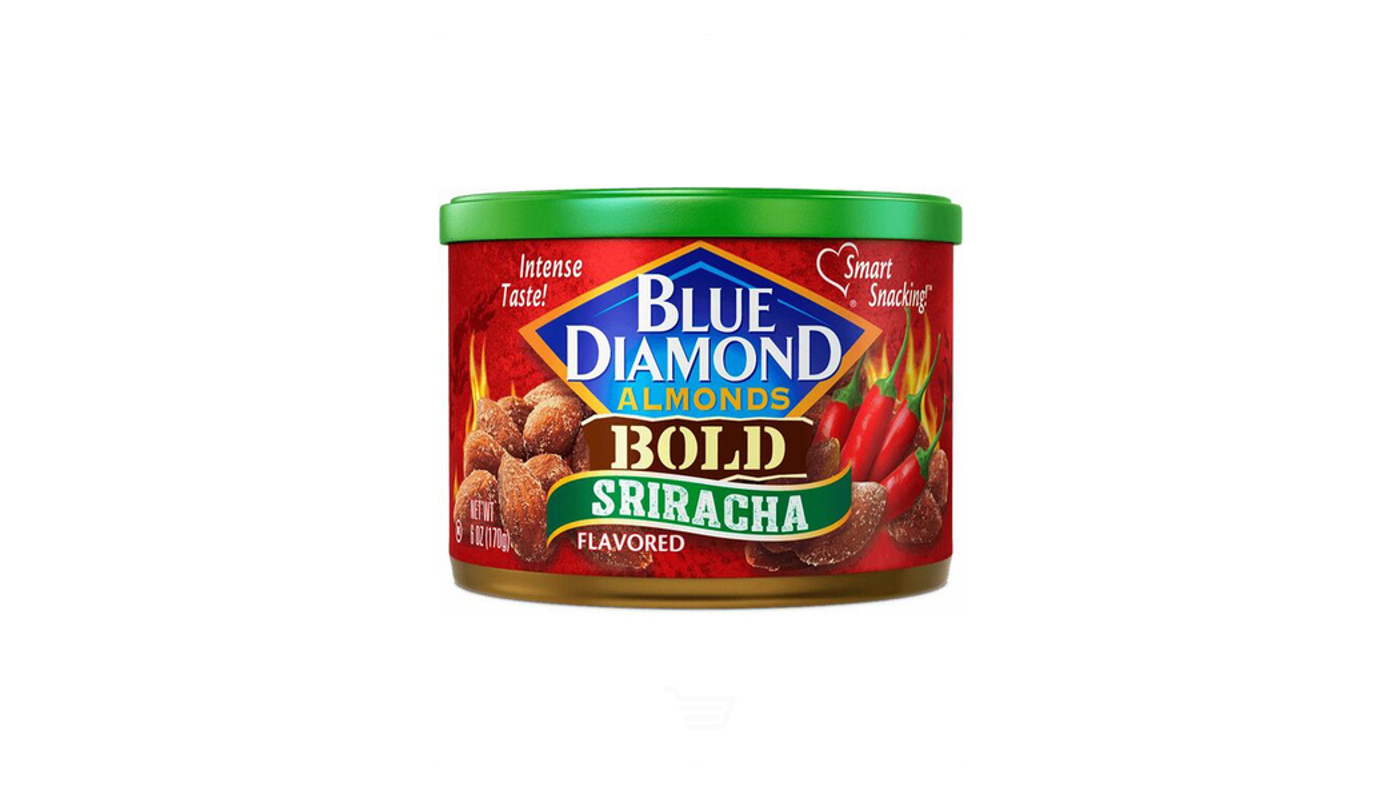 Order Blue Diamonds Almonds Sriracha 1ml Bottle food online from Plaza Market store, Baldwin Park on bringmethat.com