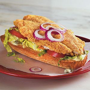 Order Catfish Sandwich food online from Jj Fish & Chicken store, Forest Park on bringmethat.com