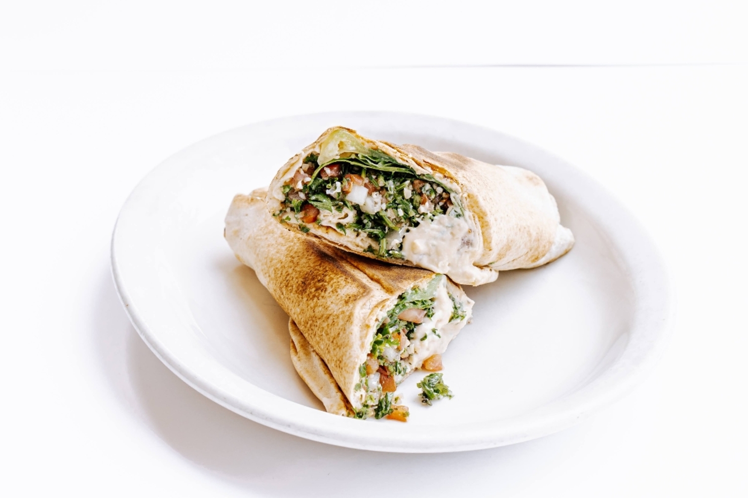 Order Hummus Tabouli Rolled food online from Aladdins eatery store, Akron on bringmethat.com