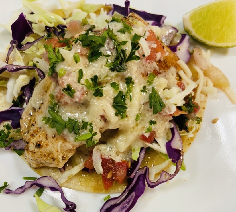 Order Grilled Fish Taco (single) food online from Off The Boat Fish Grill store, Tustin on bringmethat.com