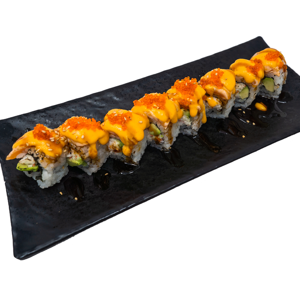Order Lion King Roll food online from Hikari Sushi & Bar store, San Francisco on bringmethat.com