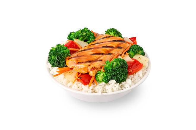 Order GRILLED ALASKAN TERIYAKI SALMON food online from Pick Up Stix store, San Pedro on bringmethat.com