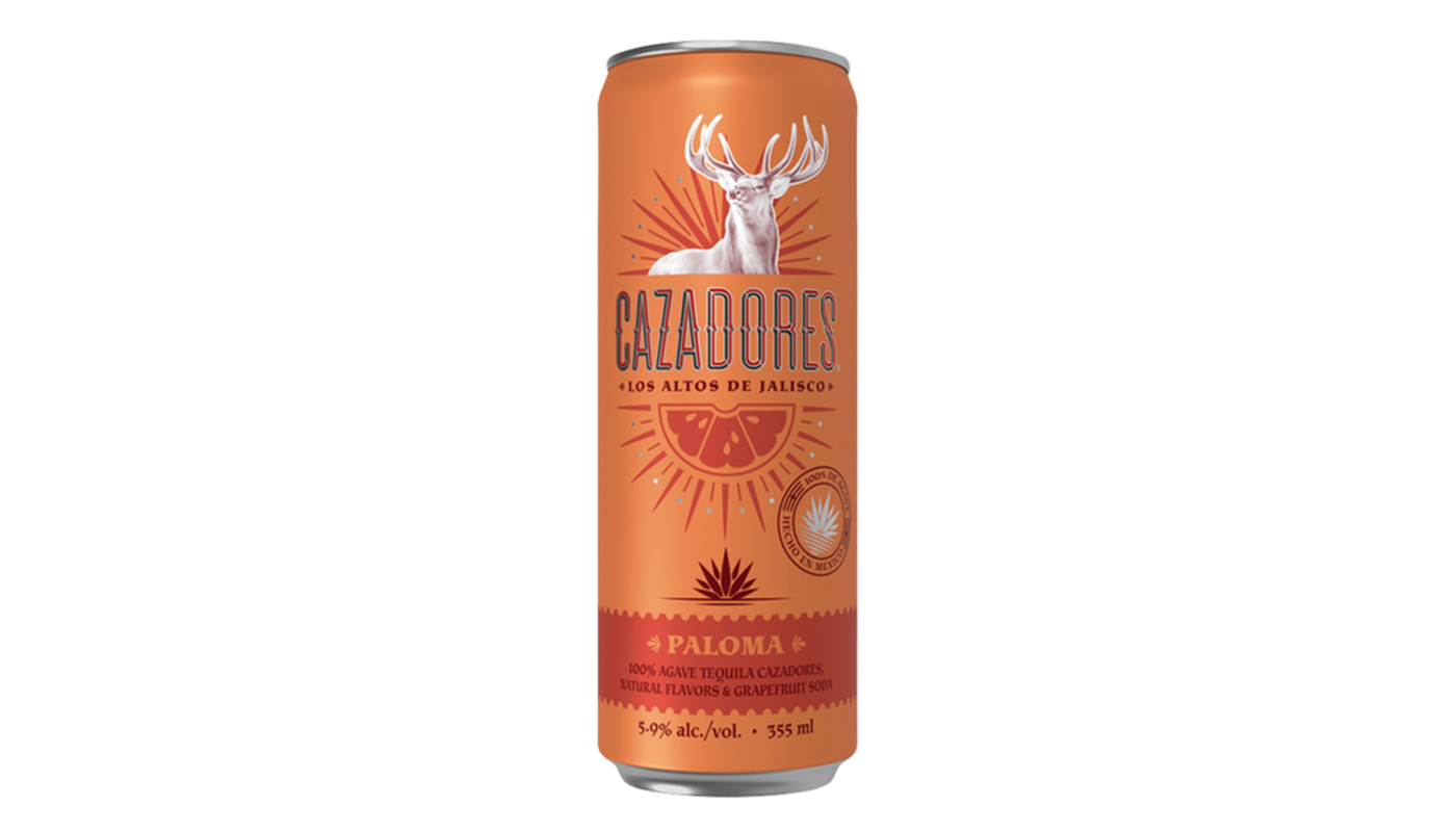 Order Cazadores Paloma Canned Cocktail 4 Pack 355mL Cans food online from Village Commons Liquor store, Camarillo on bringmethat.com
