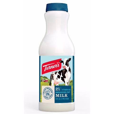 Order Turner's 2% Milk 1 Pint food online from 7-Eleven store, Cranberry Township on bringmethat.com